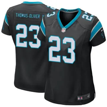 Nike Stantley Thomas-Oliver III Women's Game Carolina Panthers Black Team Color Jersey