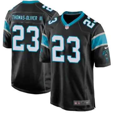 Nike Stantley Thomas-Oliver III Youth Game Carolina Panthers Black Team Color Jersey