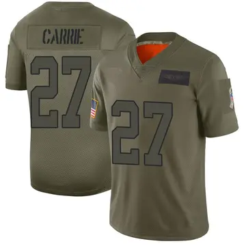 Nike T.J. Carrie Men's Limited Carolina Panthers Camo 2019 Salute to Service Jersey