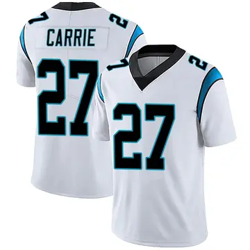 Nike T.J. Carrie Men's Limited Carolina Panthers White Vapor Untouchable Jersey