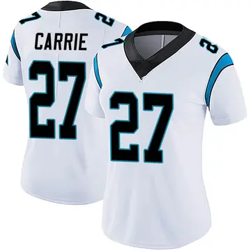 Nike T.J. Carrie Women's Limited Carolina Panthers White Vapor Untouchable Jersey