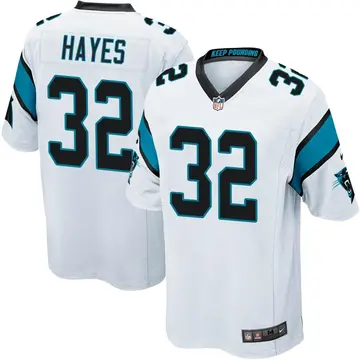 Nike Tae Hayes Men's Game Carolina Panthers White Jersey