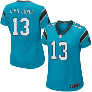 Nike Talolo Limu-Jones Women's Game Carolina Panthers Blue Alternate Jersey