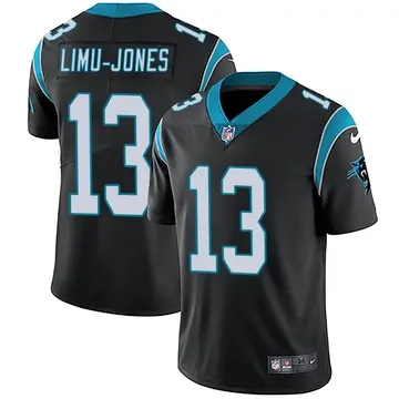 Nike Talolo Limu-Jones Youth Limited Carolina Panthers Black Team Color Vapor Untouchable Jersey