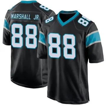 Nike Terrace Marshall Jr. Men's Game Carolina Panthers Black Team Color Jersey