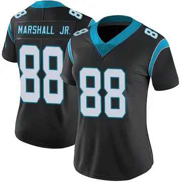 Nike Terrace Marshall Jr. Women's Limited Carolina Panthers Black Team Color Vapor Untouchable Jersey