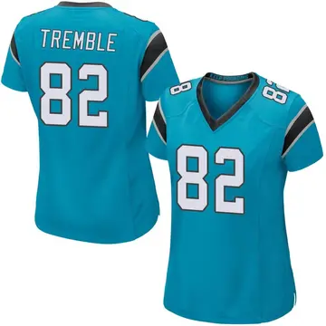 Nike Tommy Tremble Women's Game Carolina Panthers Blue Alternate Jersey