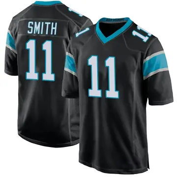 Nike Torrey Smith Men's Game Carolina Panthers Black Team Color Jersey