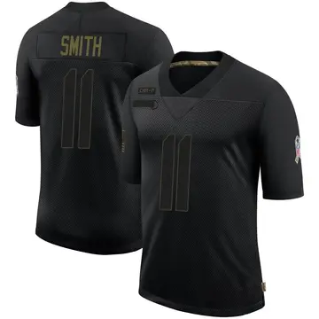Nike Torrey Smith Men's Limited Carolina Panthers Black 2020 Salute To Service Jersey