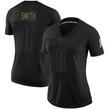 Nike Torrey Smith Women's Limited Carolina Panthers Black 2020 Salute To Service Jersey