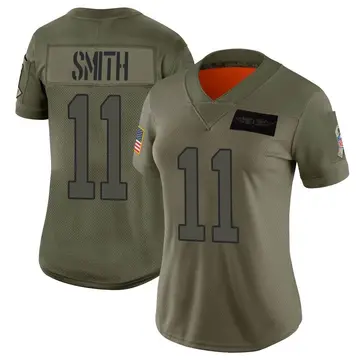 Nike Torrey Smith Women's Limited Carolina Panthers Camo 2019 Salute to Service Jersey