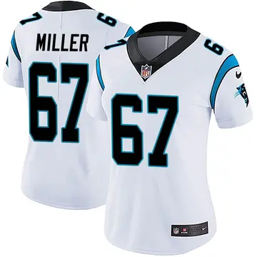 Nike Wyatt Miller Women's Limited Carolina Panthers White Vapor Untouchable Jersey