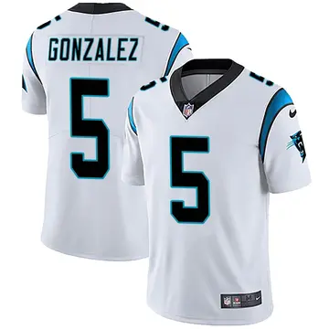 Nike Zane Gonzalez Men's Limited Carolina Panthers White Vapor Untouchable Jersey