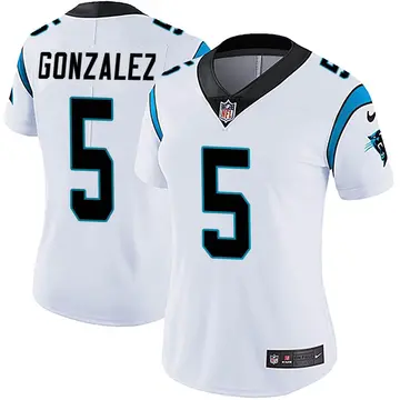 Nike Zane Gonzalez Women's Limited Carolina Panthers White Vapor Untouchable Jersey